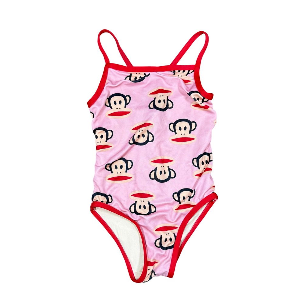 Y2K 2009 Paul Frank Pink One Piece Swimsuit Size 4T